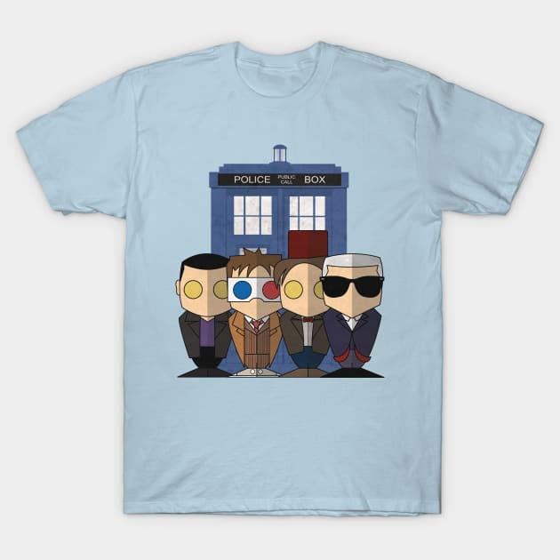 The 4 Doctors T-Shirt by moneybagswayne